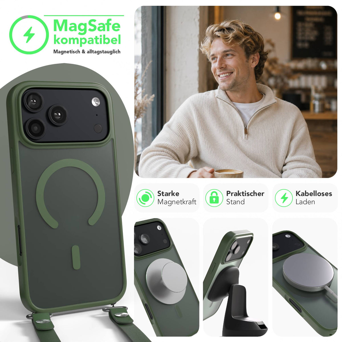 iPhone 18 Pro Max Outdoor Hülle mit MagSafe + magnetisches Band
