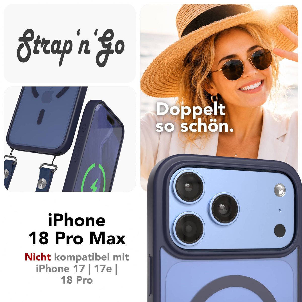 iPhone 18 Pro Max Outdoor Hülle mit MagSafe + magnetisches Band