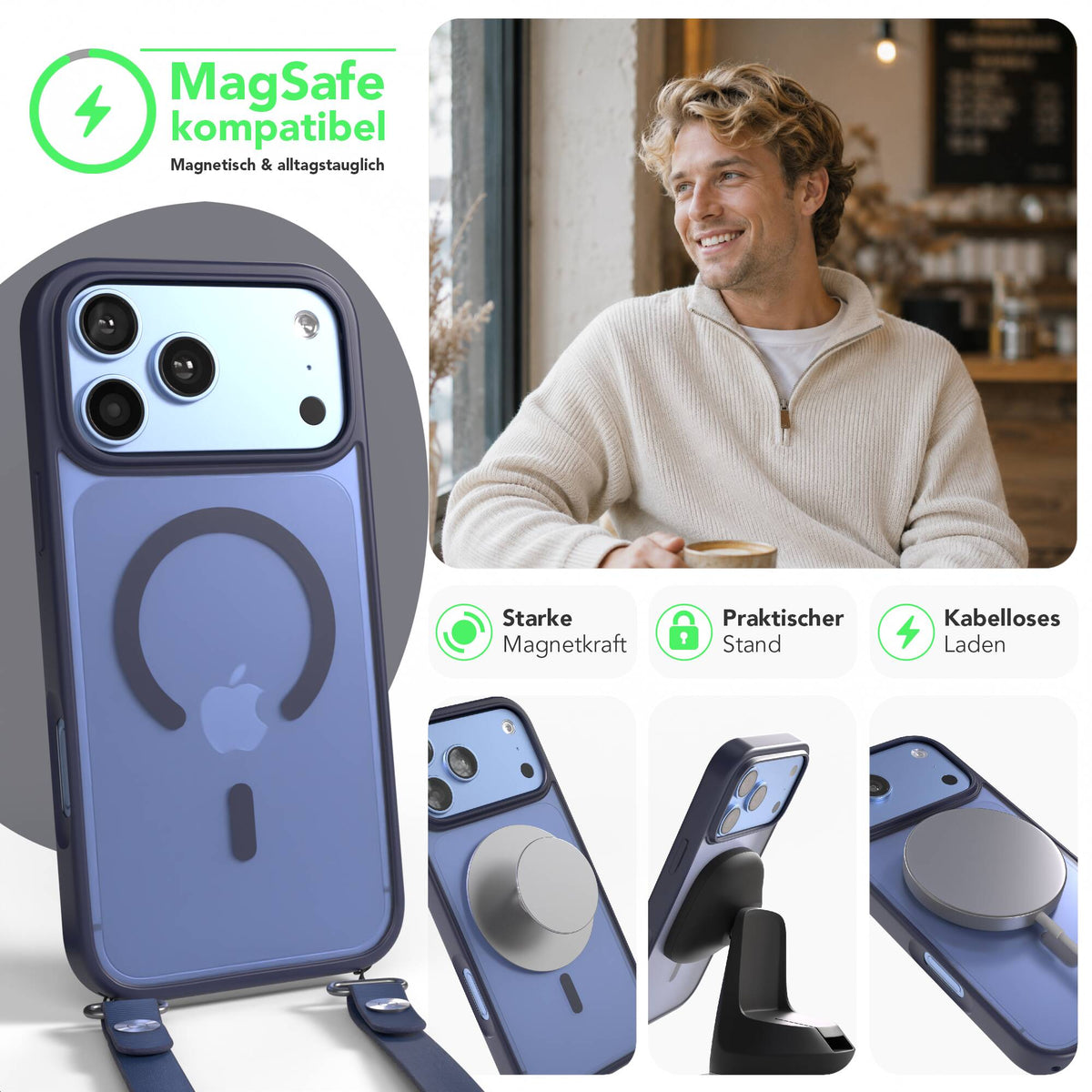 iPhone 18 Pro Max Outdoor Hülle mit MagSafe + magnetisches Band