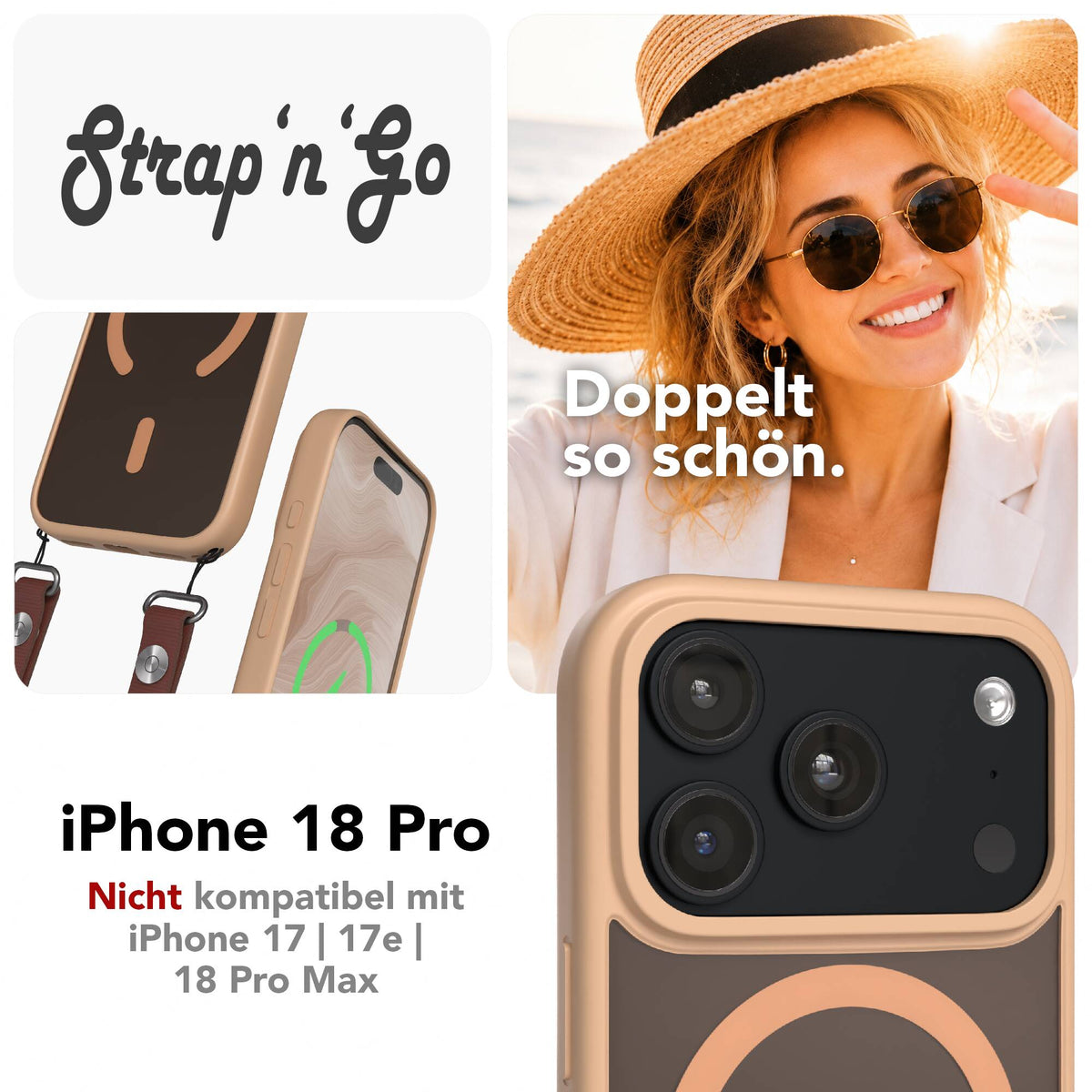 iPhone 18 Pro Outdoor Hülle mit MagSafe + magnetisches Band