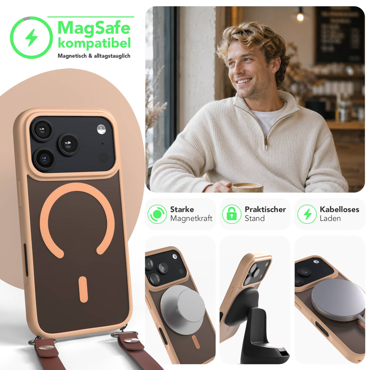 iPhone 18 Pro Outdoor Hülle mit MagSafe + magnetisches Band