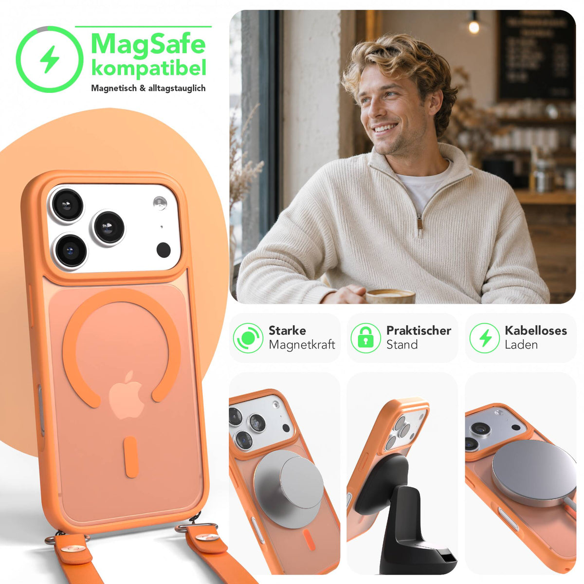 iPhone 18 Pro Outdoor Hülle mit MagSafe + magnetisches Band