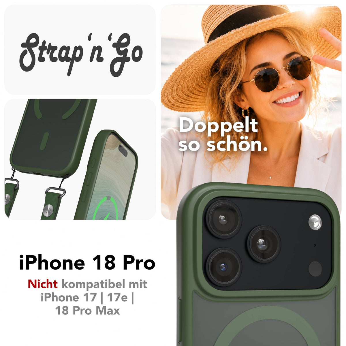 iPhone 18 Pro Outdoor Hülle mit MagSafe + magnetisches Band
