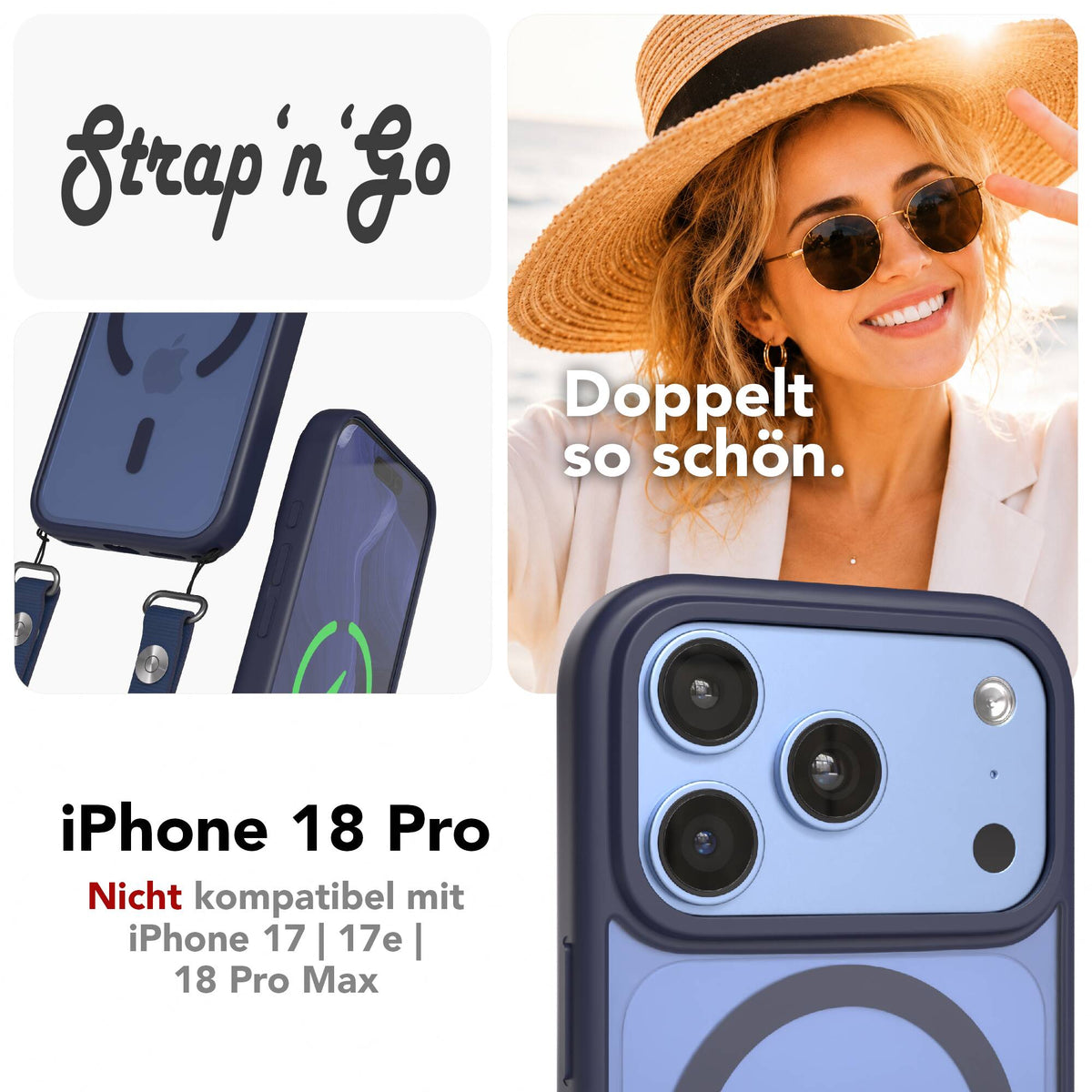 iPhone 18 Pro Outdoor Hülle mit MagSafe + magnetisches Band
