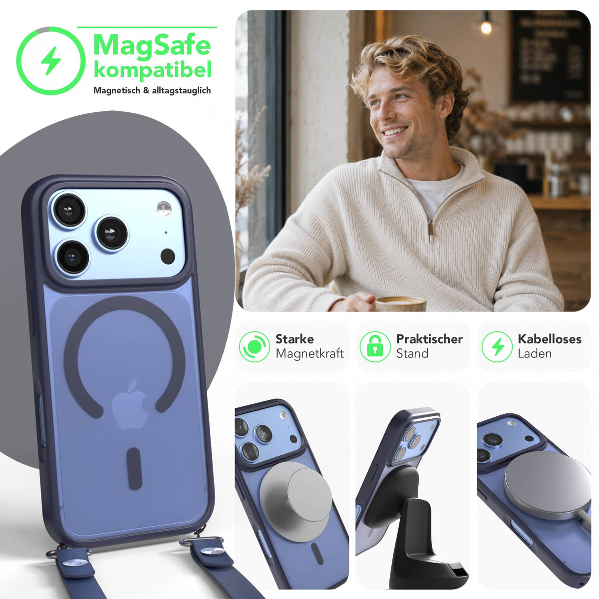 iPhone 18 Pro Outdoor Hülle mit MagSafe + magnetisches Band