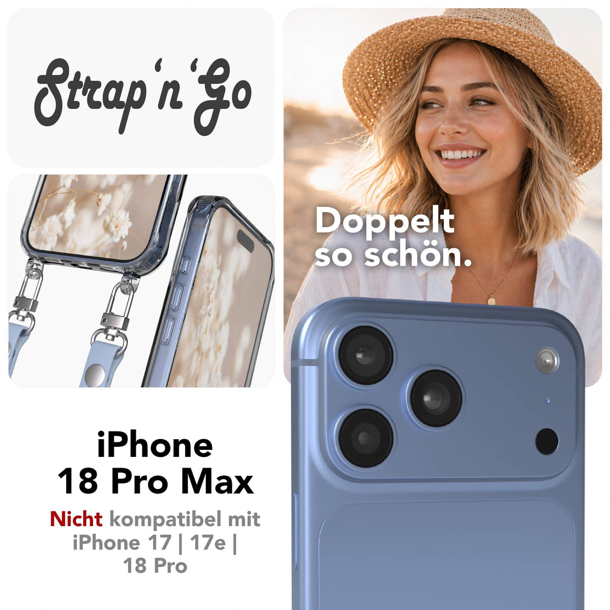 iPhone 18 Pro Max Hülle + magnetisches Band