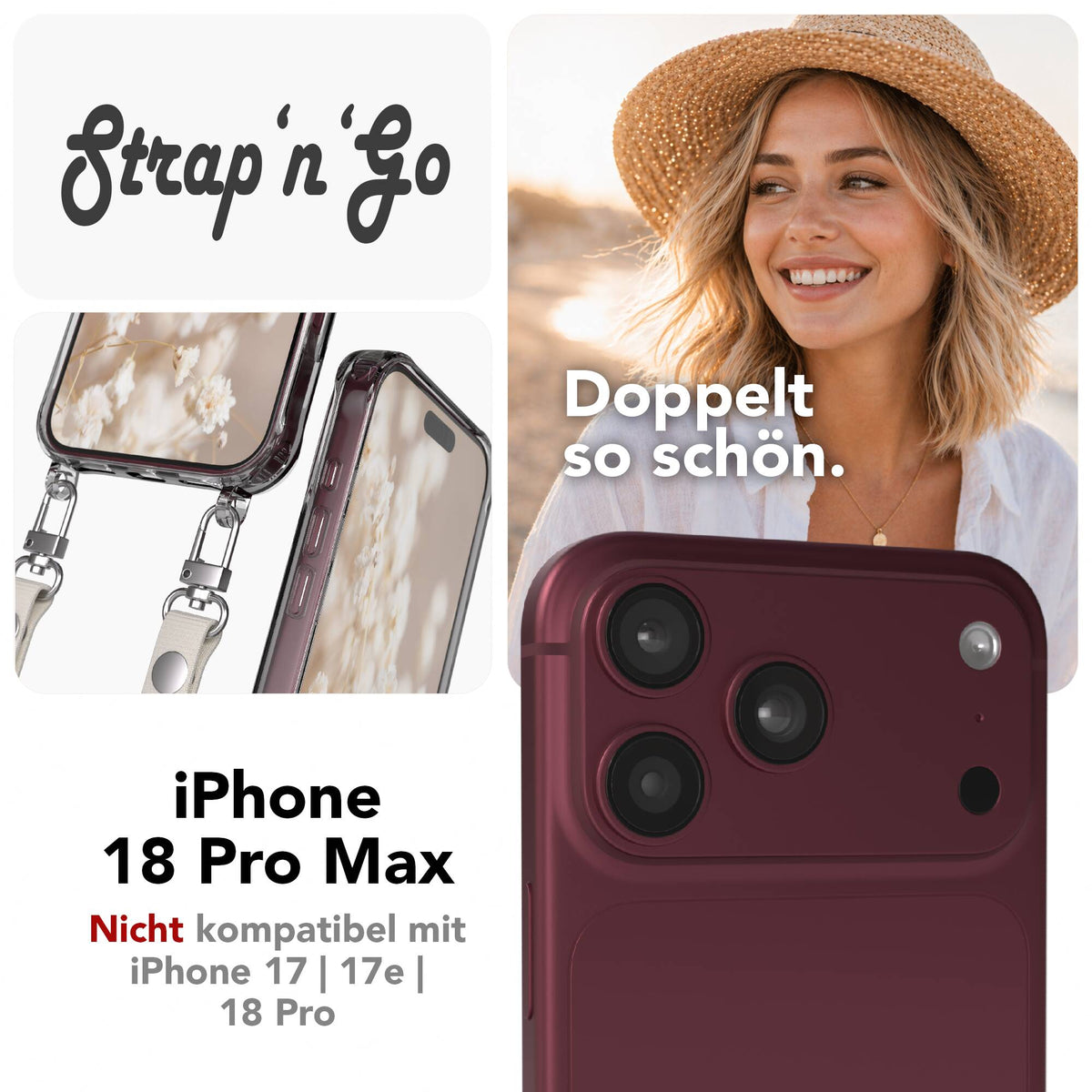 iPhone 18 Pro Max Hülle + magnetisches Band