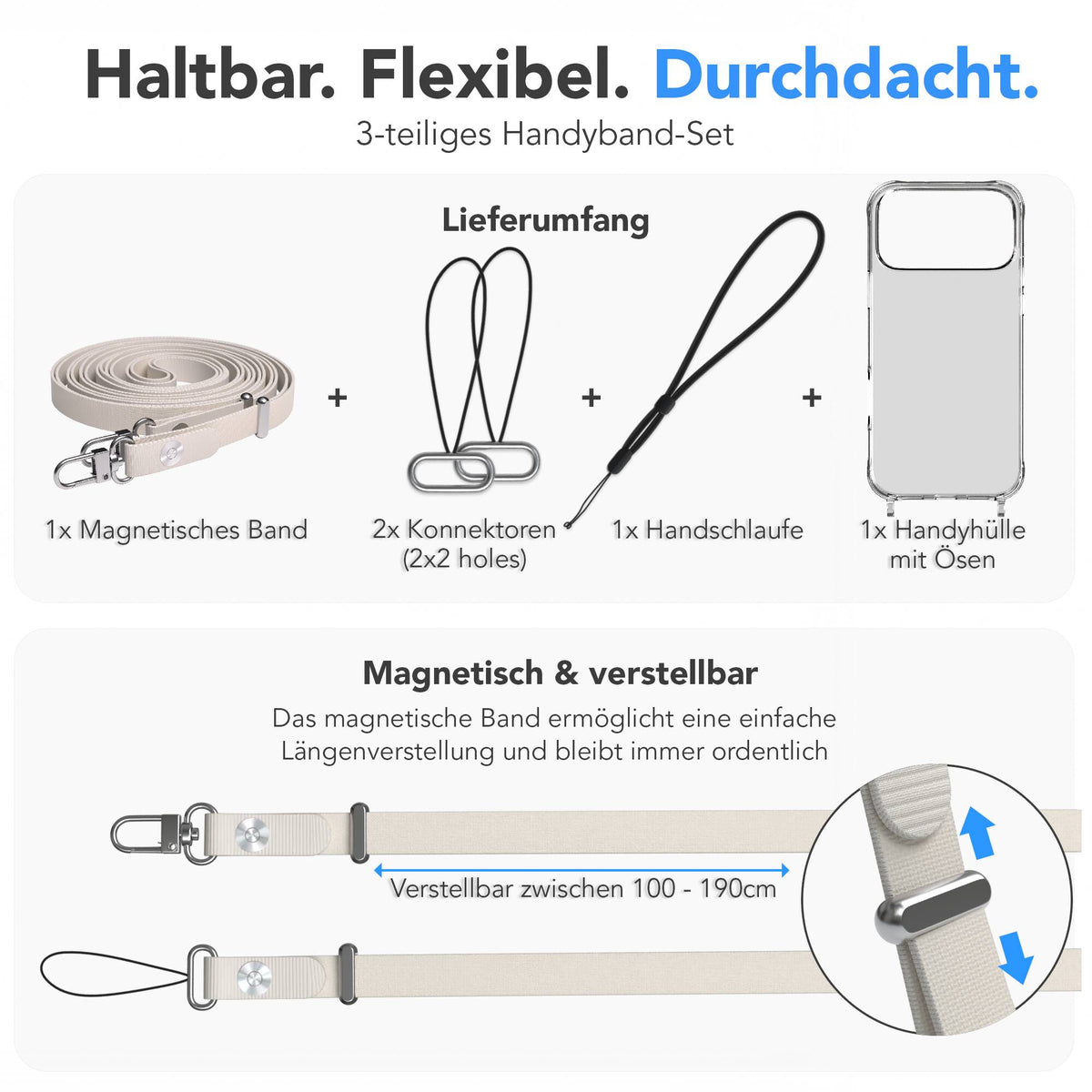 iPhone 18 Pro Max Hülle + magnetisches Band