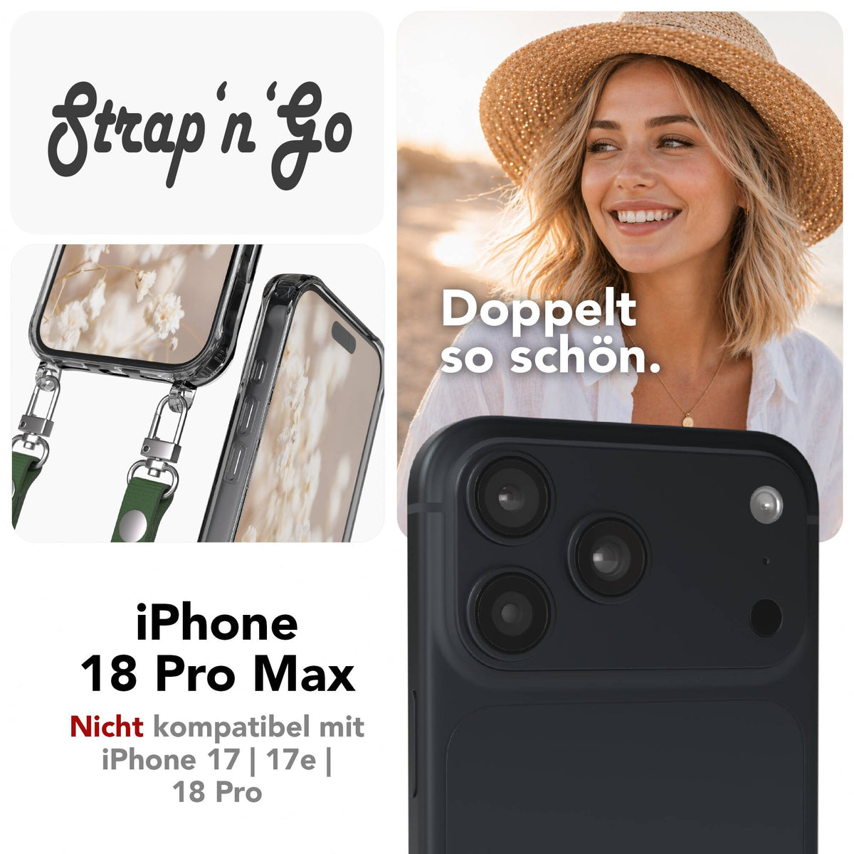iPhone 18 Pro Max Hülle + magnetisches Band