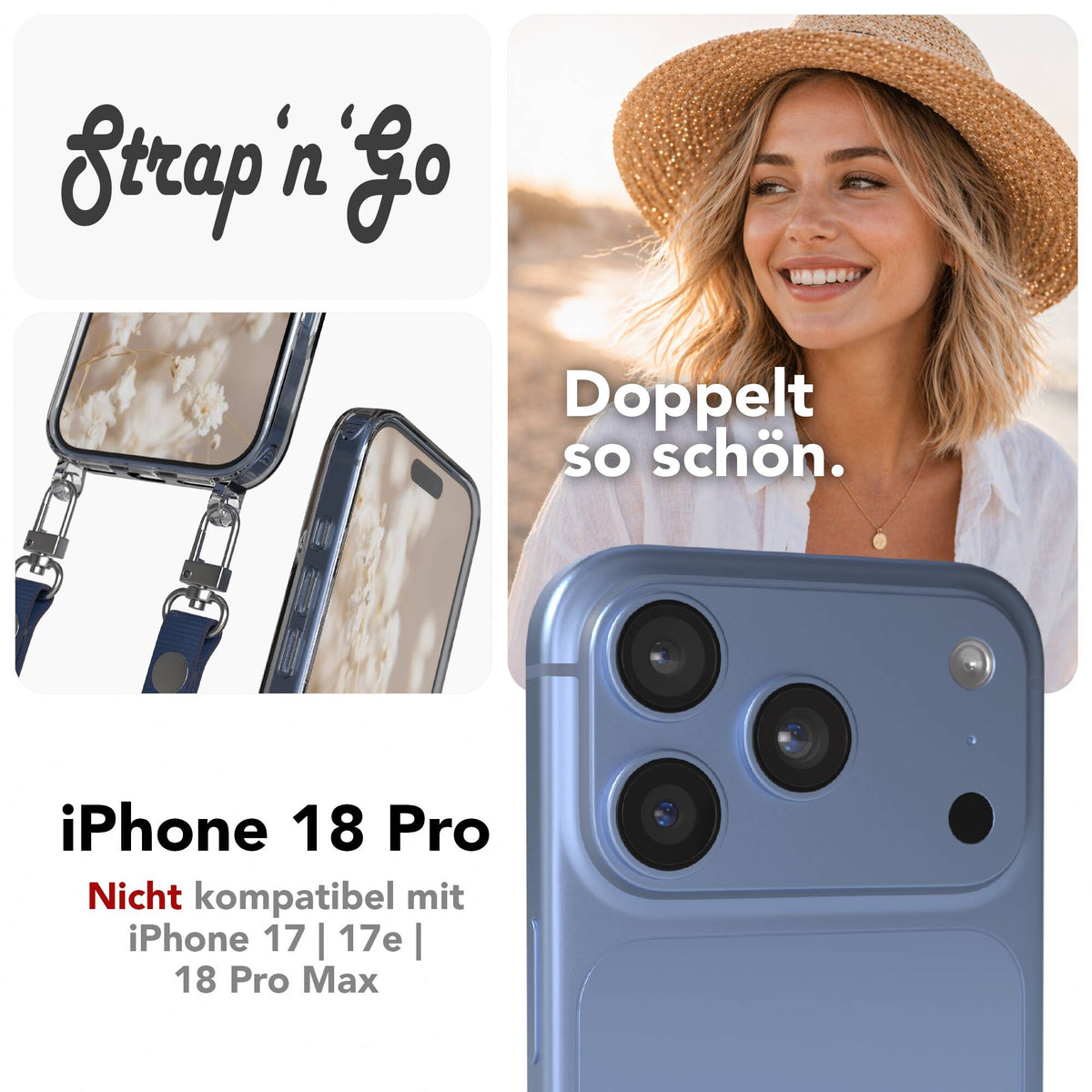 iPhone 18 Pro Hülle + magnetisches Band