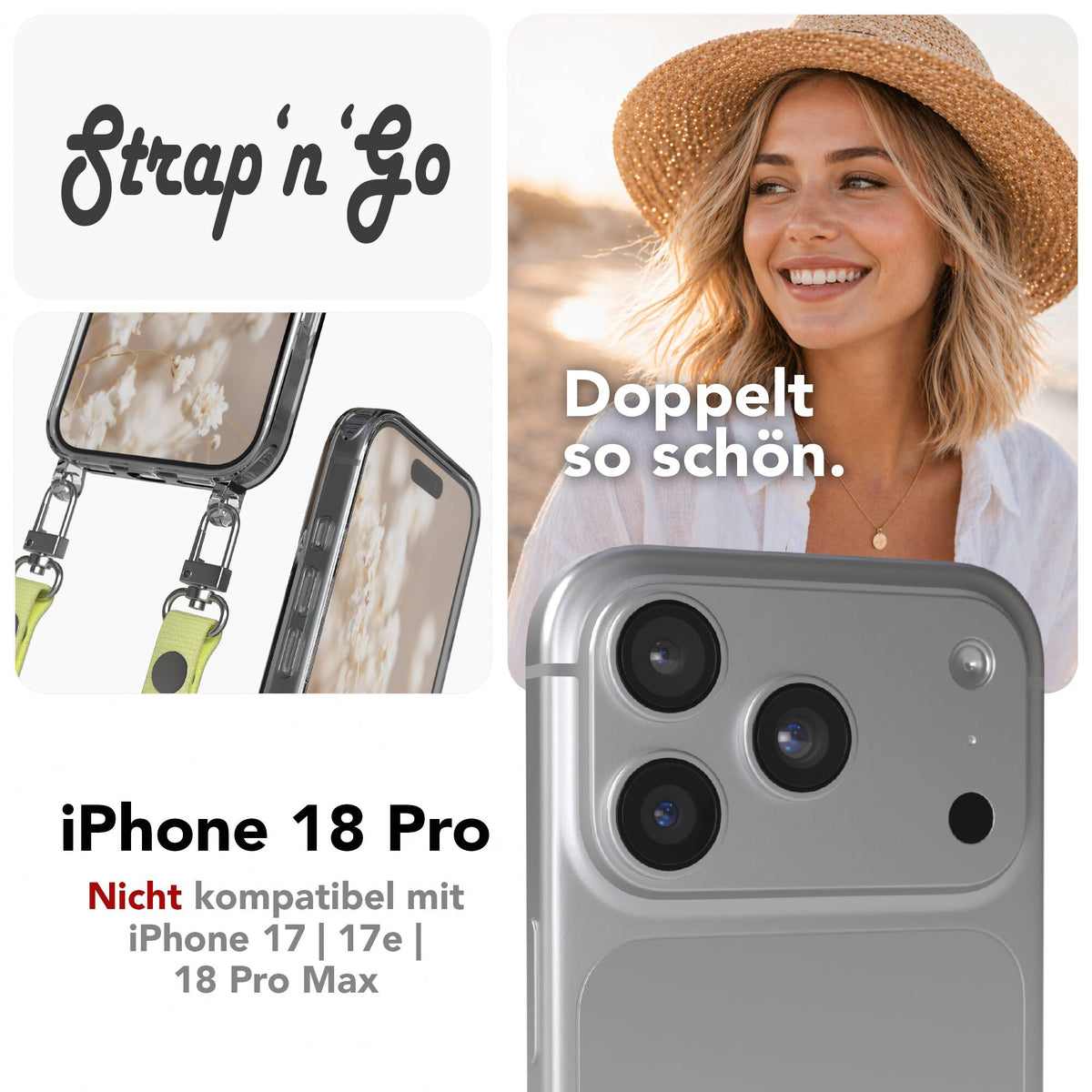 iPhone 18 Pro Hülle + magnetisches Band
