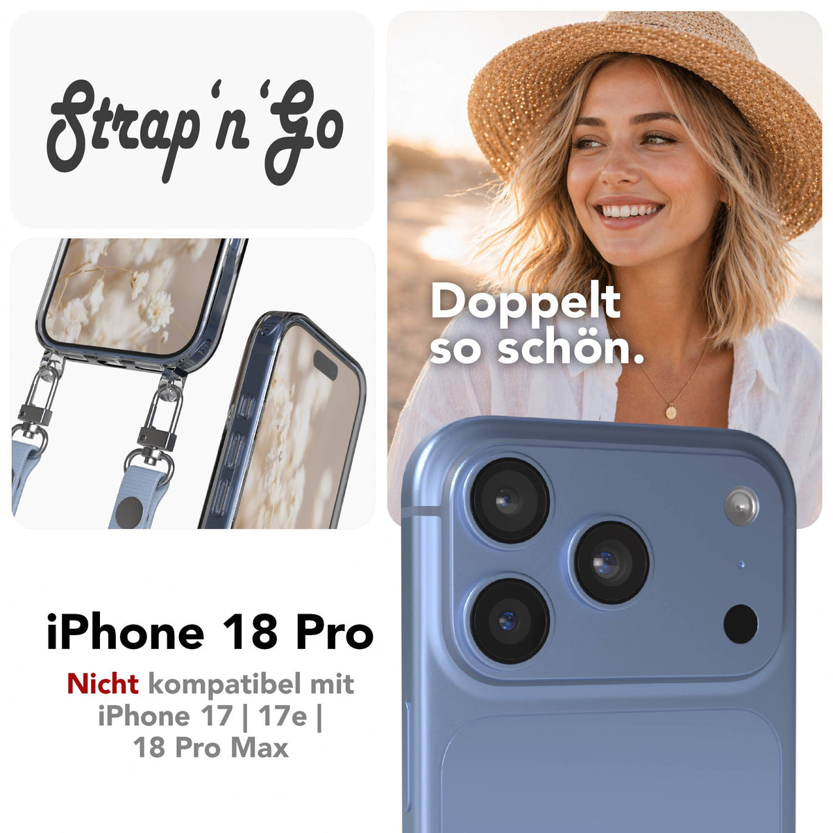 iPhone 18 Pro Hülle + magnetisches Band