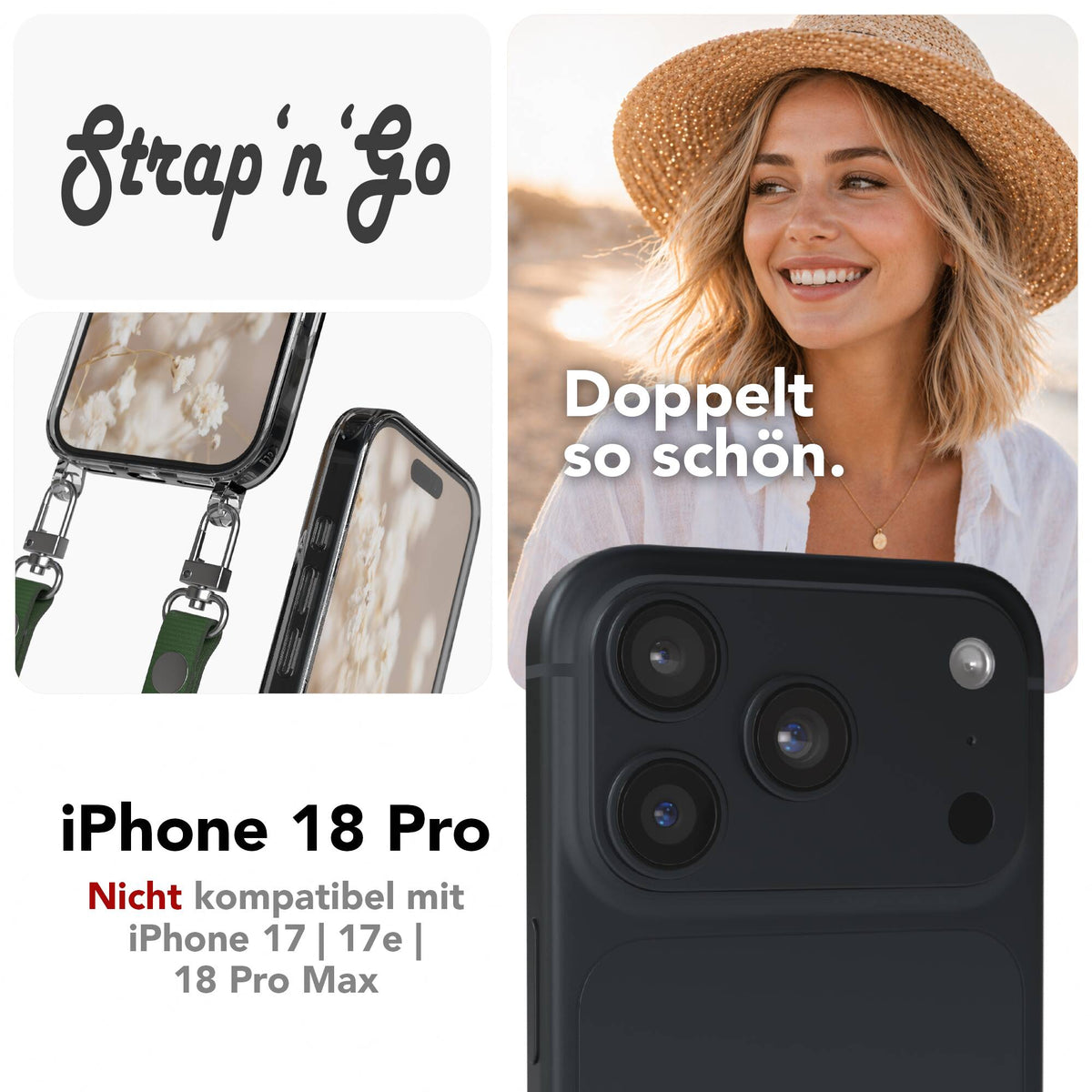 iPhone 18 Pro Hülle + magnetisches Band