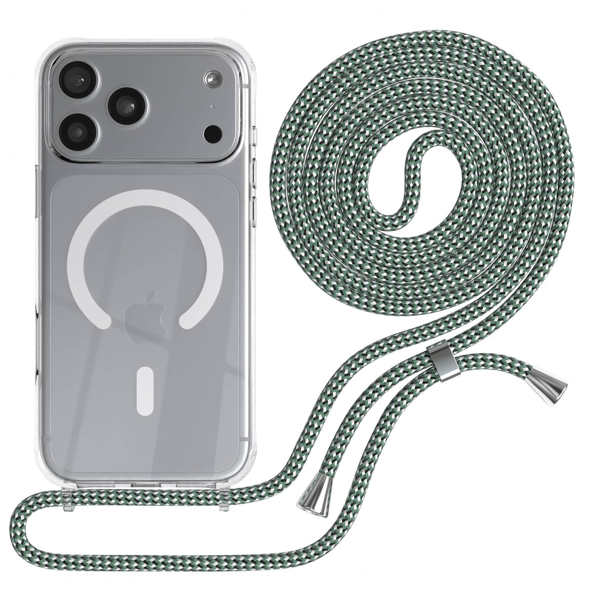 iPhone 18 Pro Max transparente Hülle + Kordel mit MagSafe