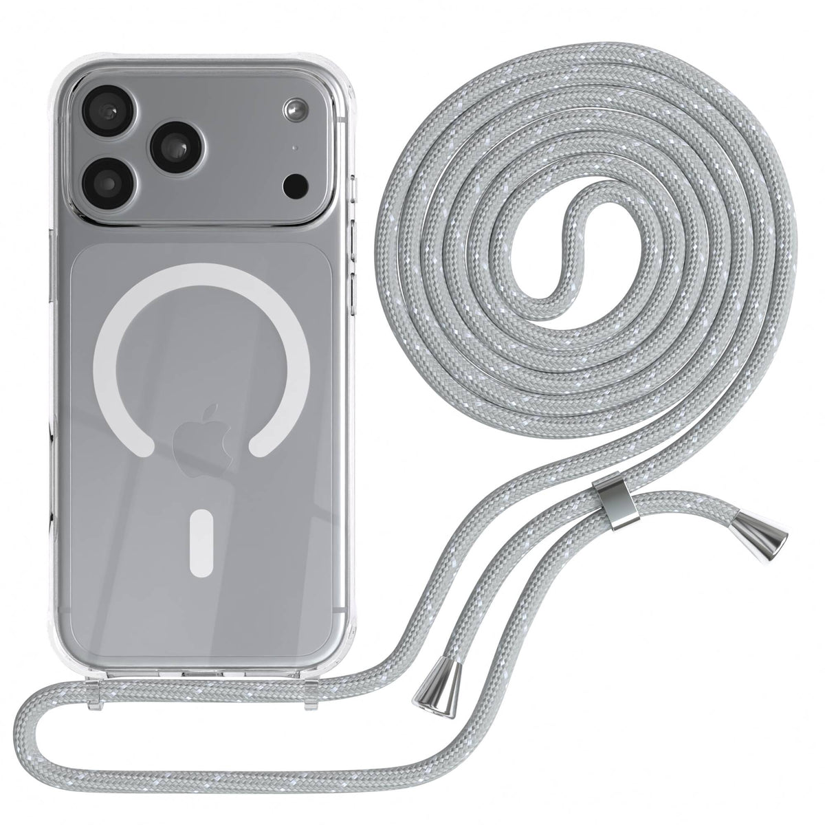 iPhone 18 Pro Max transparente Hülle + Kordel mit MagSafe