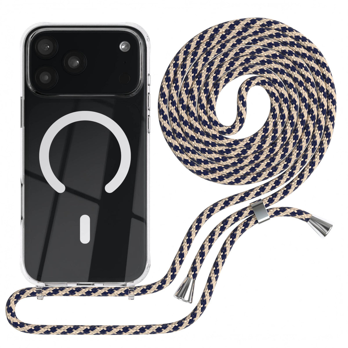 iPhone 18 Pro Max transparente Hülle + Kordel mit MagSafe
