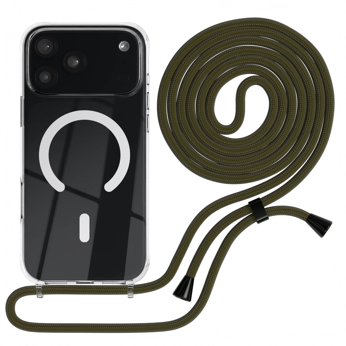 iPhone 18 Pro Max transparente Hülle + Kordel mit MagSafe