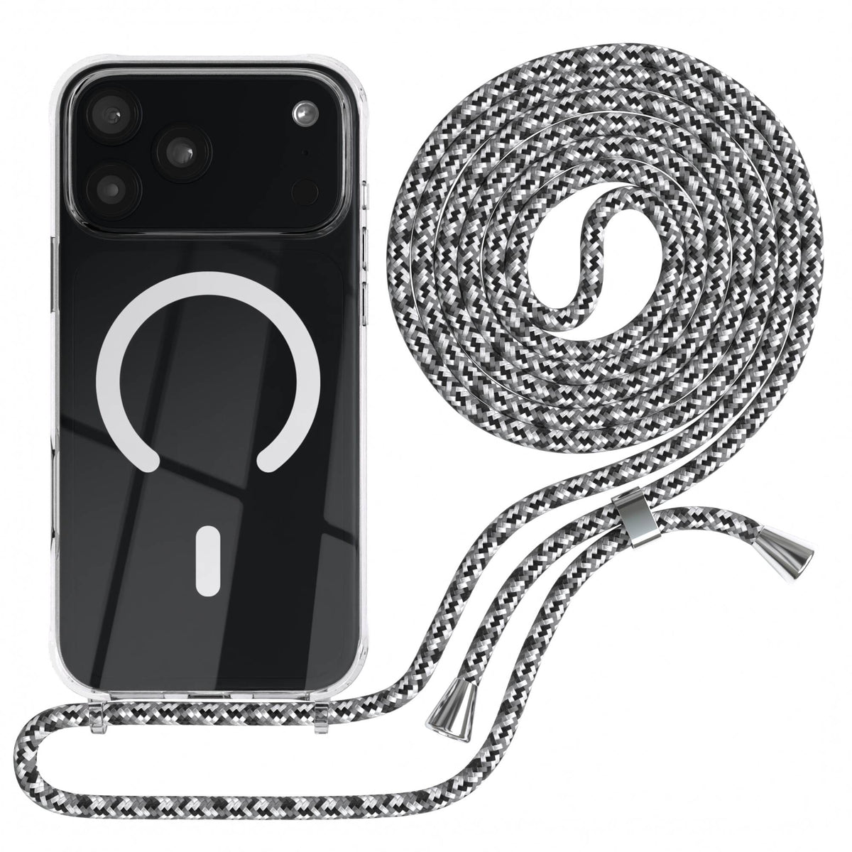 iPhone 18 Pro Max transparente Hülle + Kordel mit MagSafe