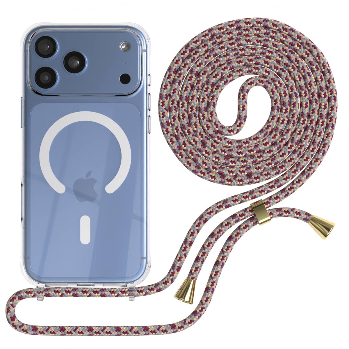 iPhone 18 Pro Max transparente Hülle + Kordel mit MagSafe