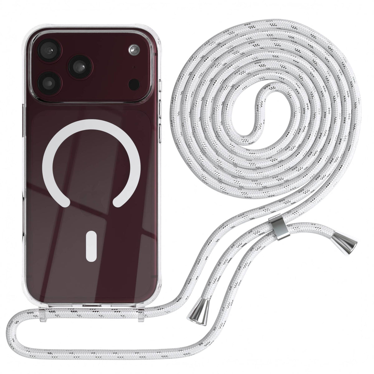 iPhone 18 Pro Max transparente Hülle + Kordel mit MagSafe