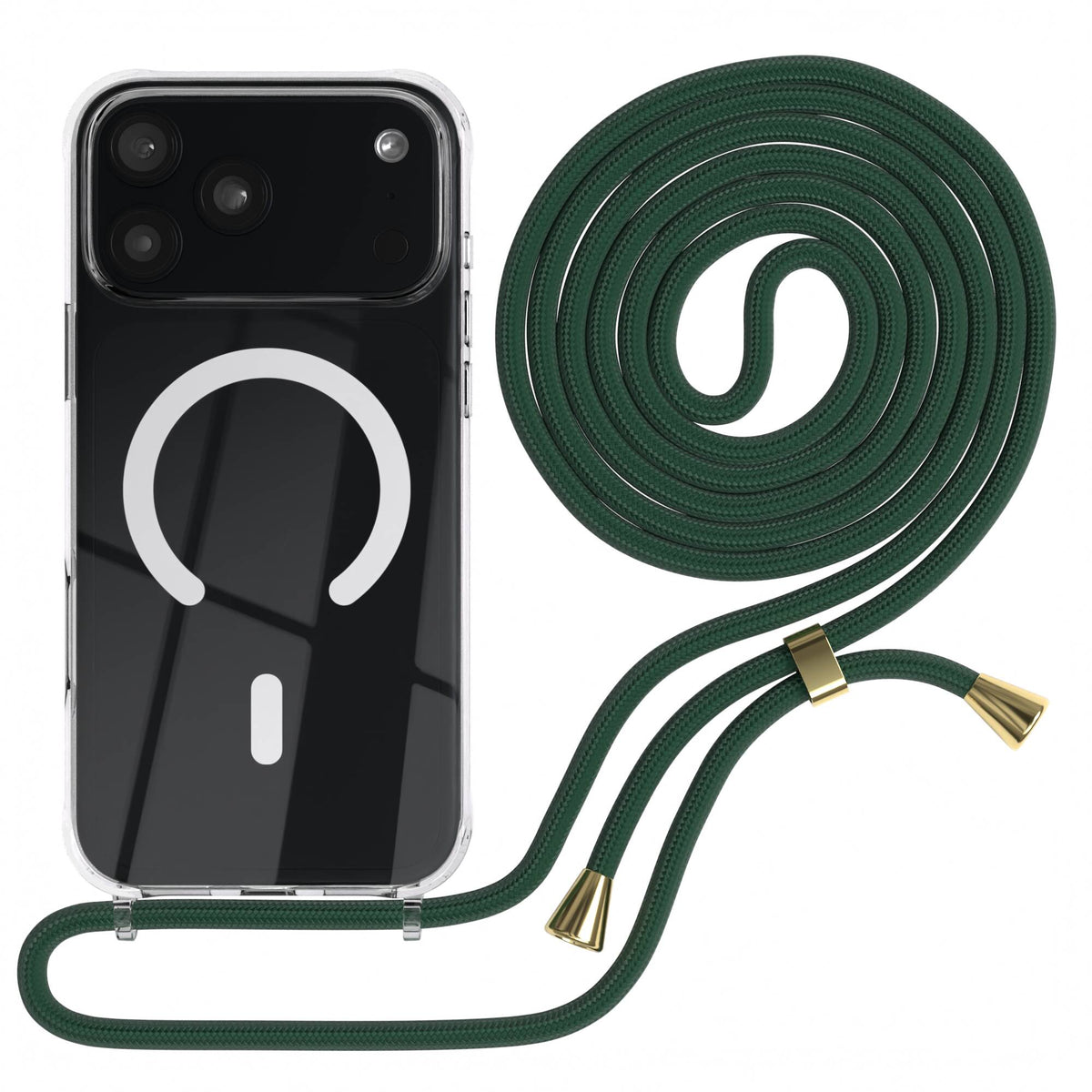 iPhone 18 Pro Max transparente Hülle + Kordel mit MagSafe