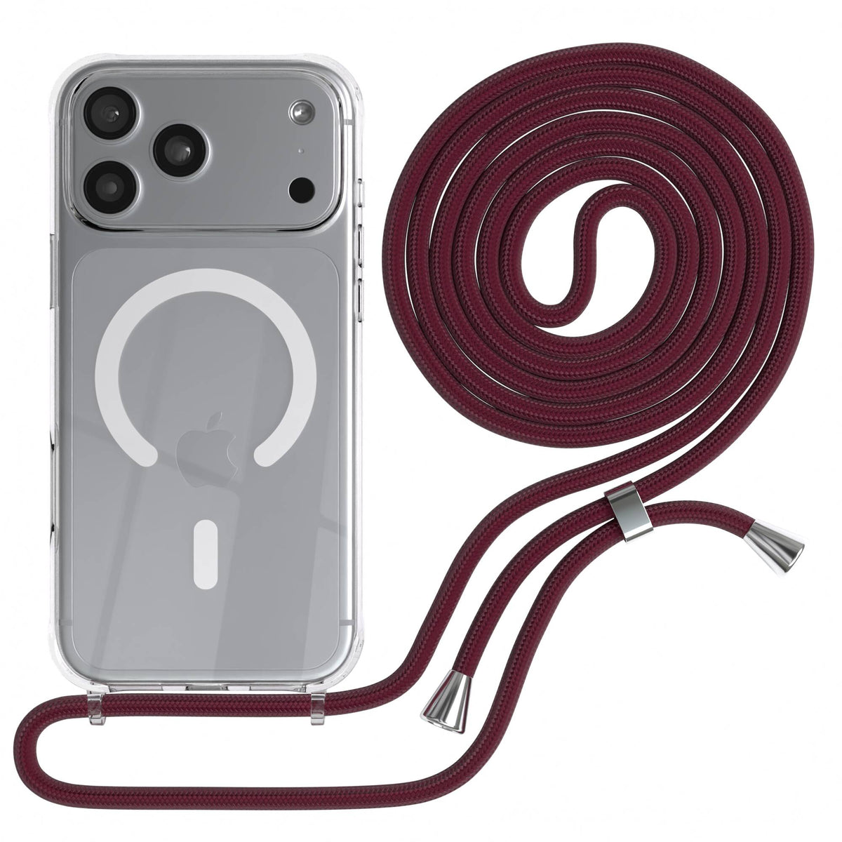 iPhone 18 Pro Max transparente Hülle + Kordel mit MagSafe