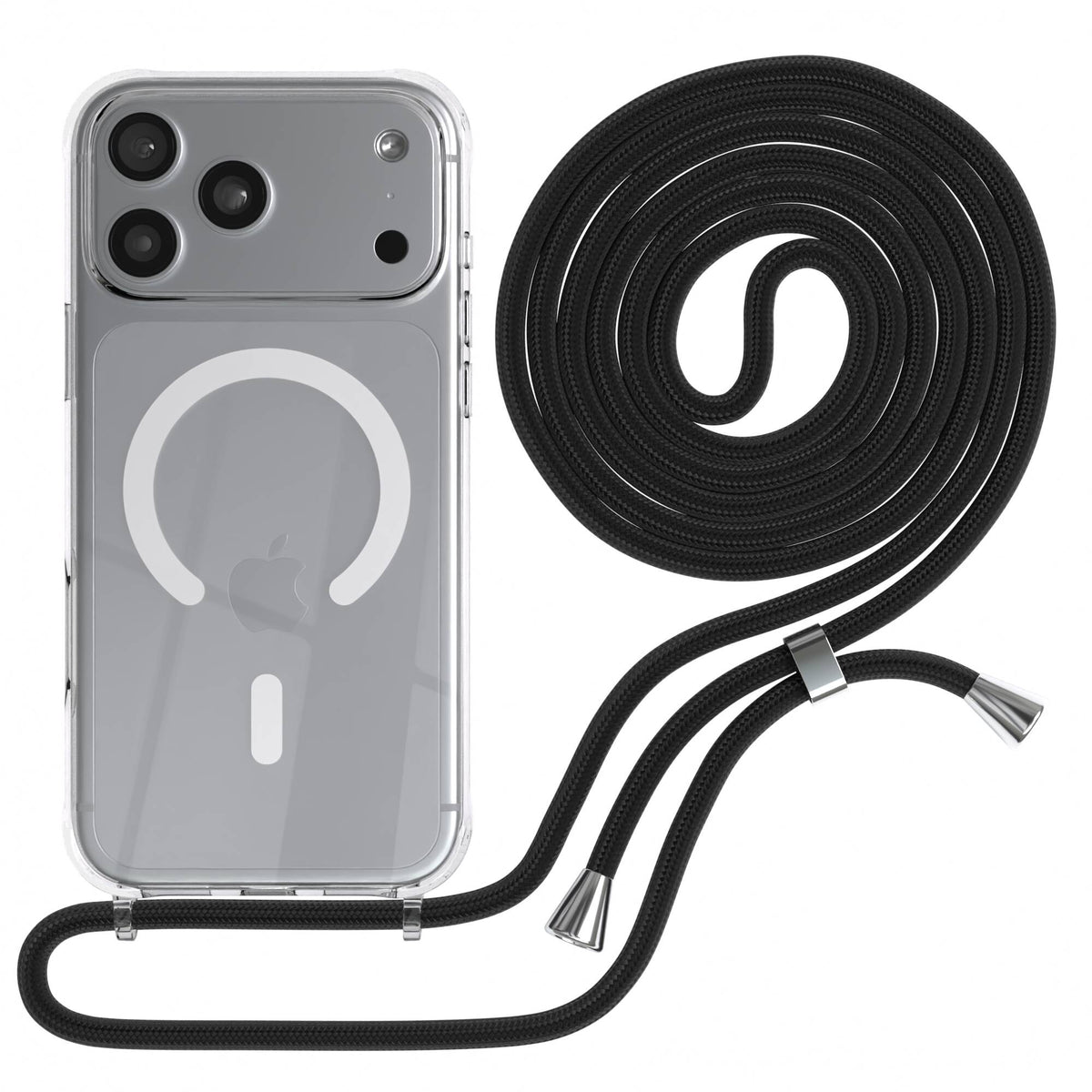 iPhone 18 Pro Max transparente Hülle + Kordel mit MagSafe