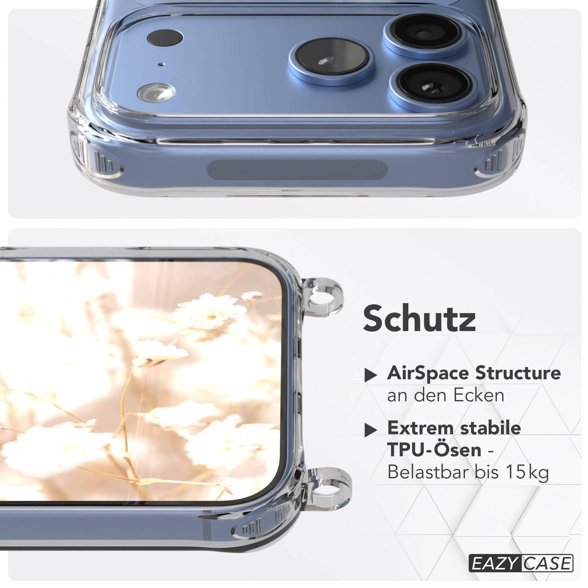 iPhone 18 Pro Max transparente Hülle + Kordel