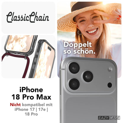 iPhone 18 Pro Max transparente Hülle + Kordel