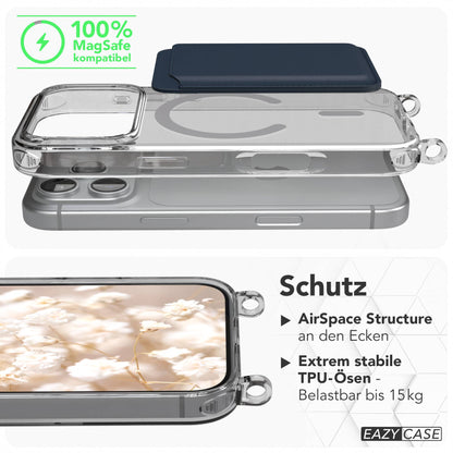 iPhone 18 Pro transparente Hülle + Kordel mit MagSafe