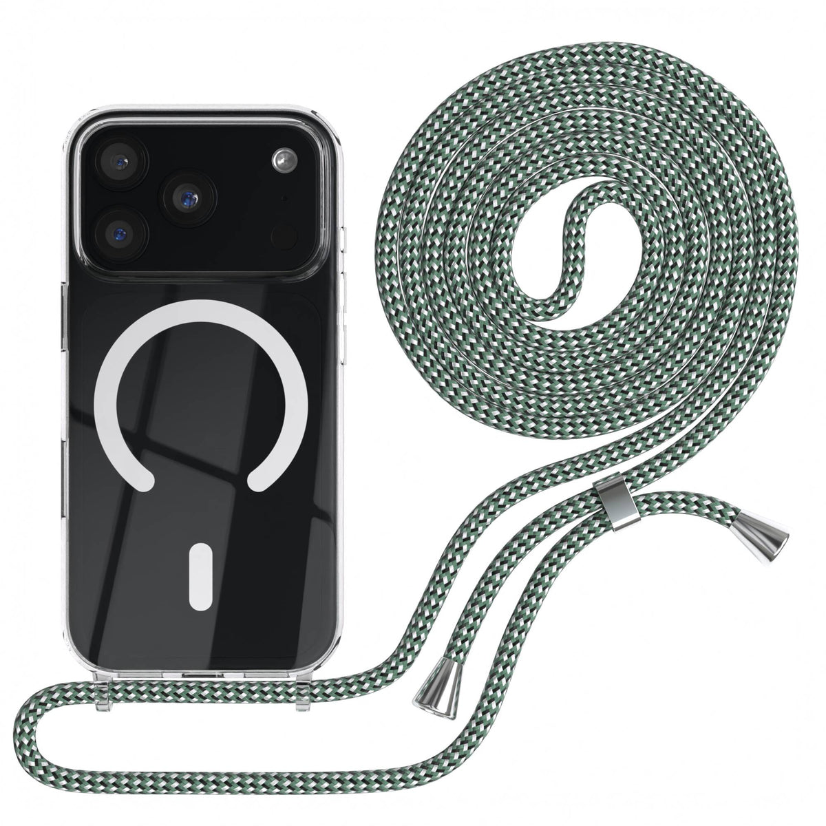 iPhone 18 Pro transparente Hülle + Kordel mit MagSafe