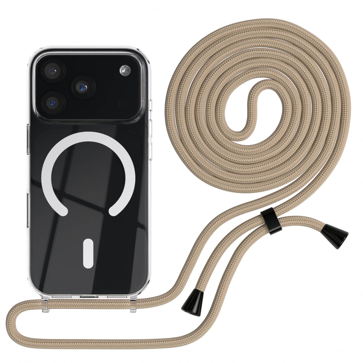 iPhone 18 Pro transparente Hülle + Kordel mit MagSafe