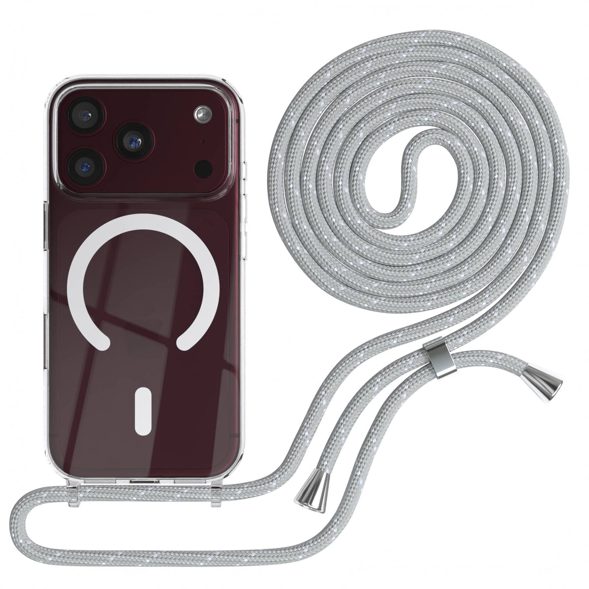 iPhone 18 Pro transparente Hülle + Kordel mit MagSafe