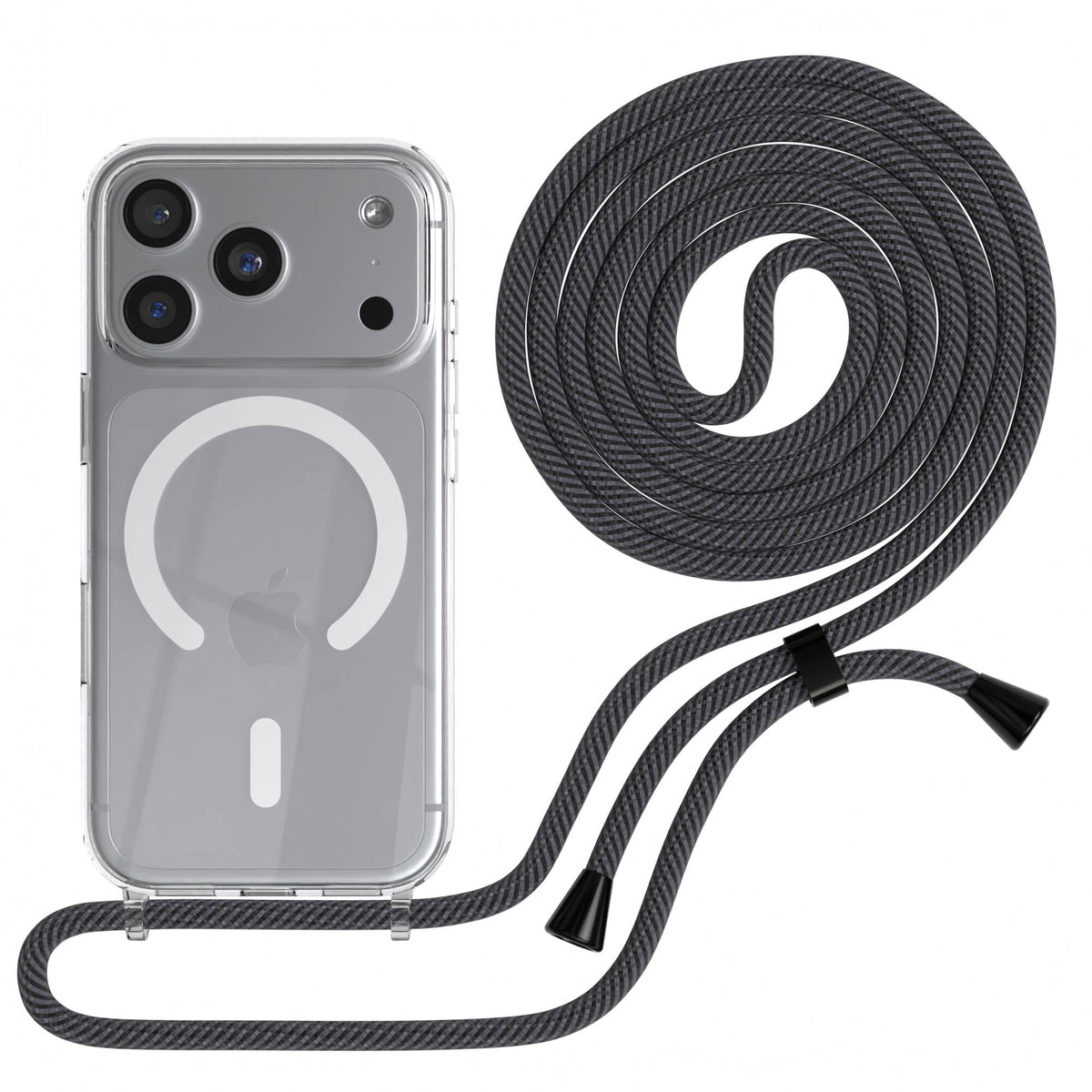 iPhone 18 Pro transparente Hülle + Kordel mit MagSafe