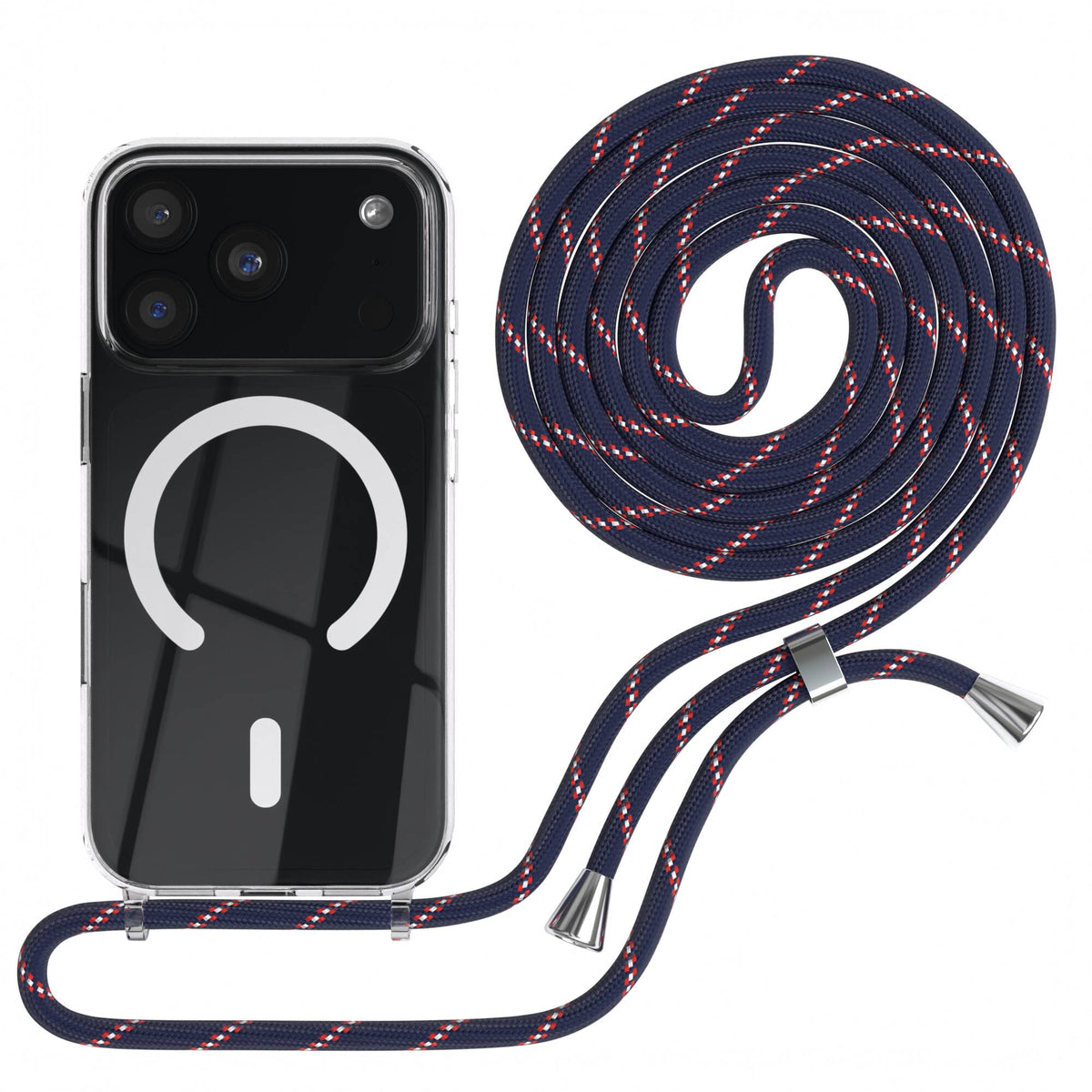 iPhone 18 Pro transparente Hülle + Kordel mit MagSafe