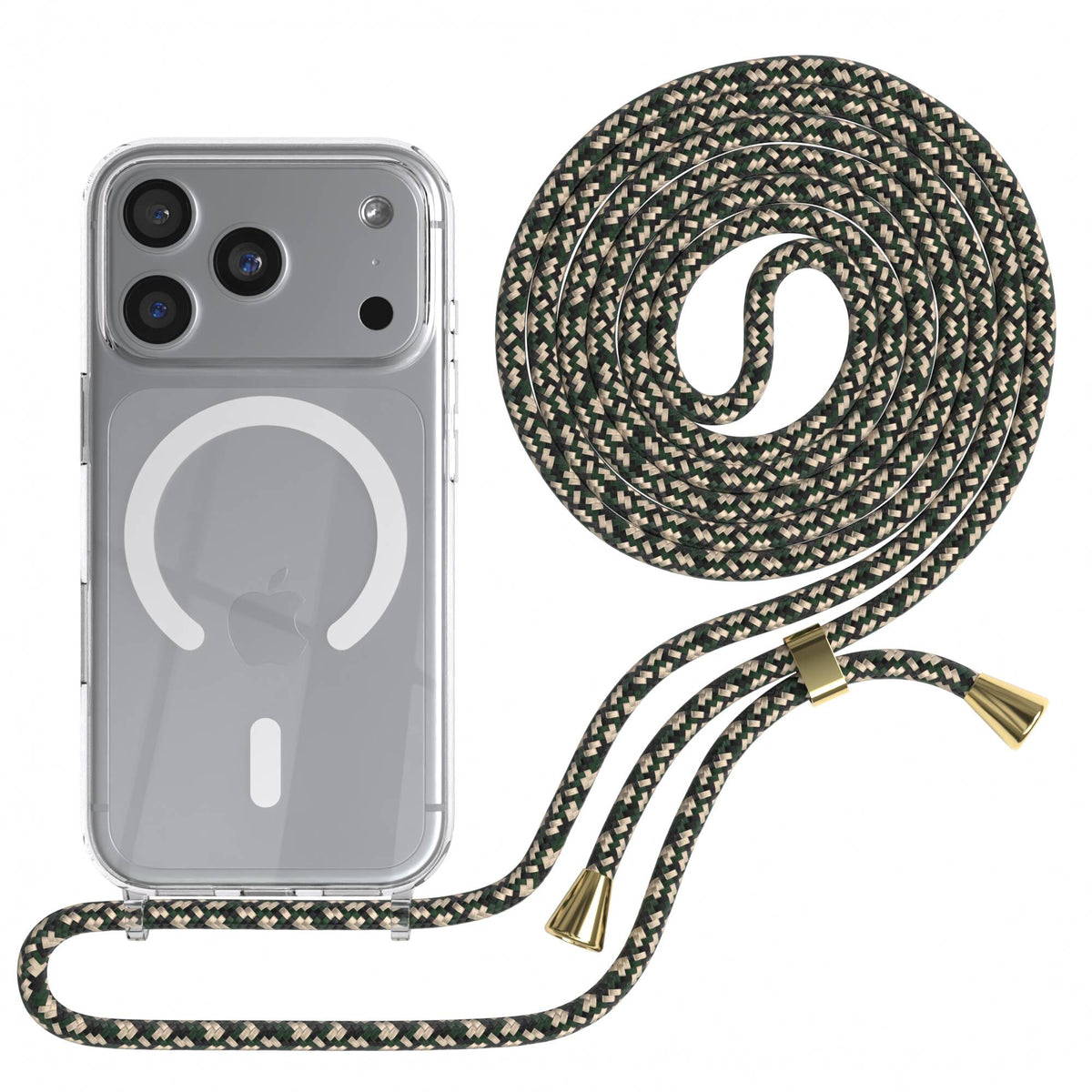 iPhone 18 Pro transparente Hülle + Kordel mit MagSafe