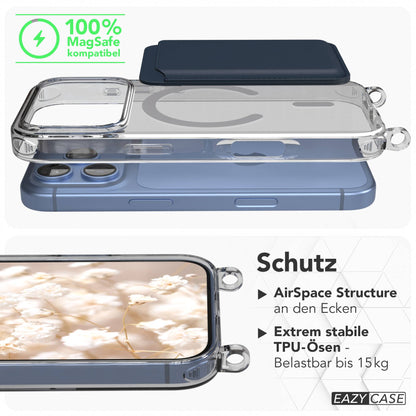 iPhone 18 Pro transparente Hülle + Kordel mit MagSafe