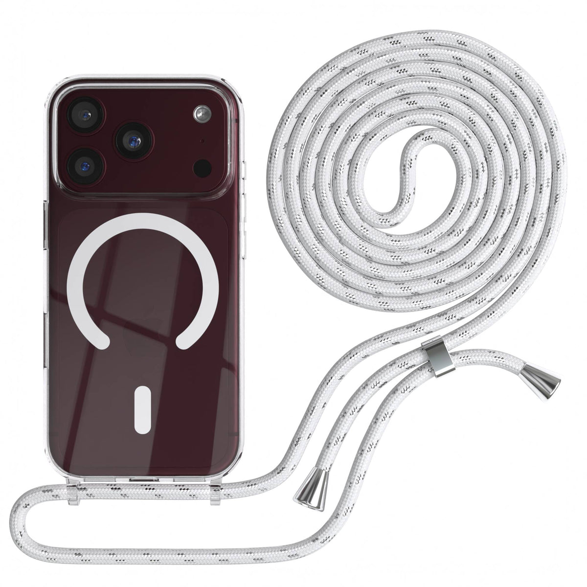 iPhone 18 Pro transparente Hülle + Kordel mit MagSafe