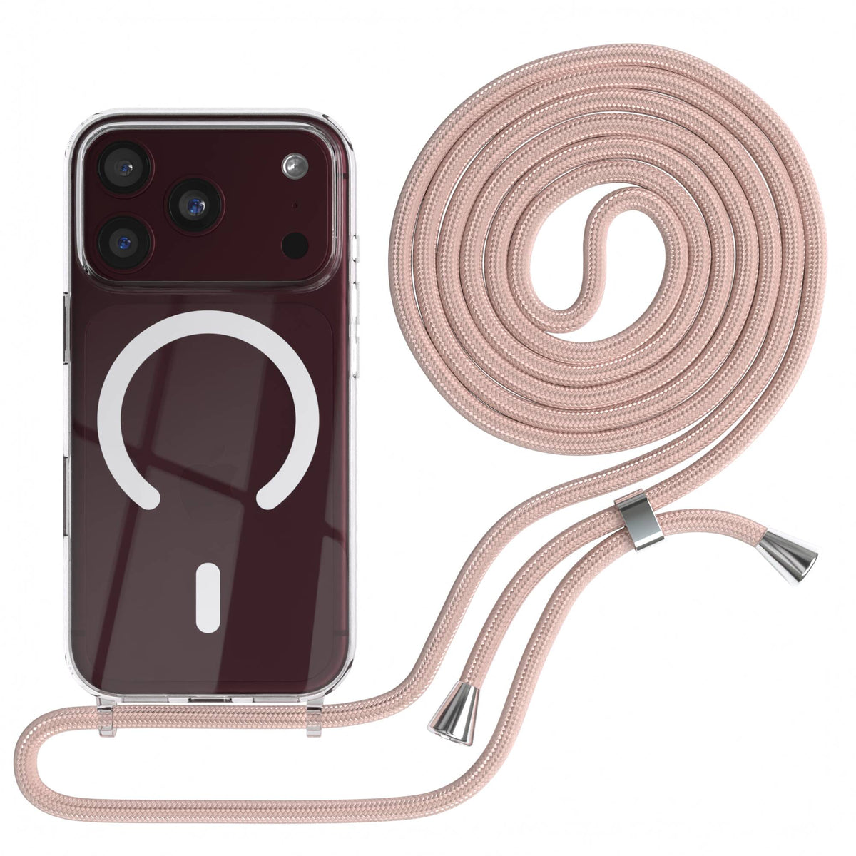 iPhone 18 Pro transparente Hülle + Kordel mit MagSafe
