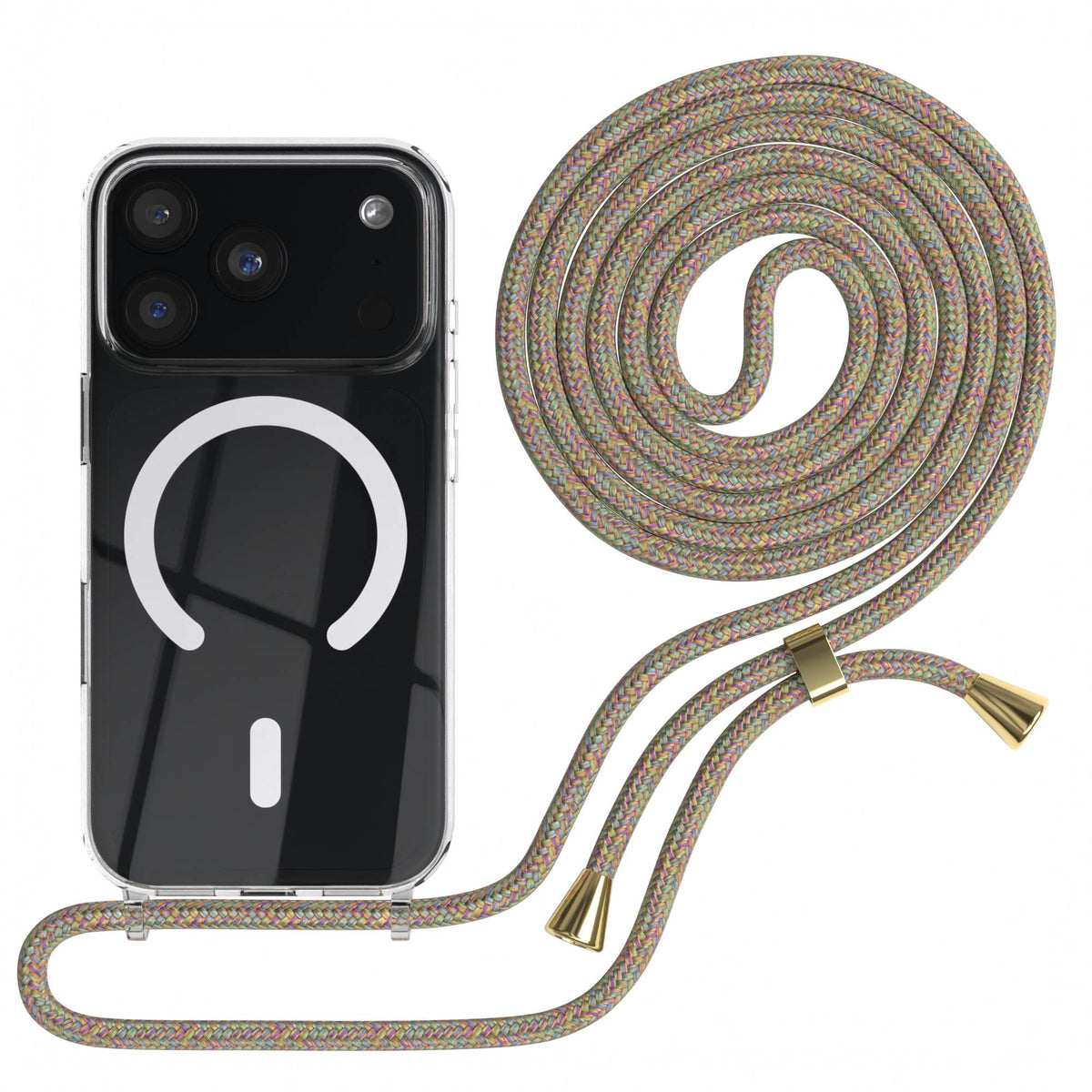 iPhone 18 Pro transparente Hülle + Kordel mit MagSafe