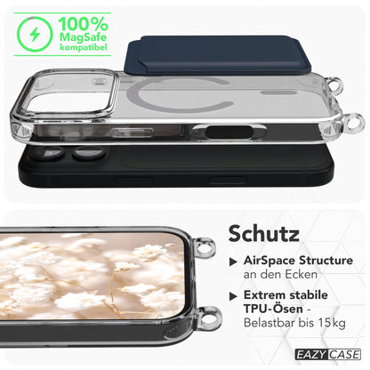 iPhone 18 Pro transparente Hülle + Kordel mit MagSafe