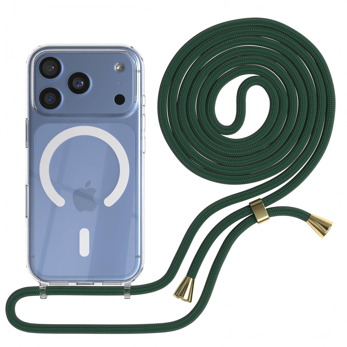 iPhone 18 Pro transparente Hülle + Kordel mit MagSafe