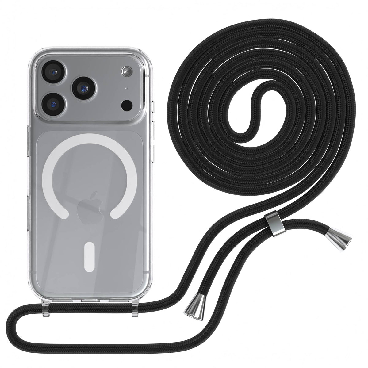 iPhone 18 Pro transparente Hülle + Kordel mit MagSafe