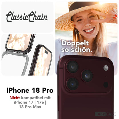 iPhone 18 Pro transparente Hülle + Kordel