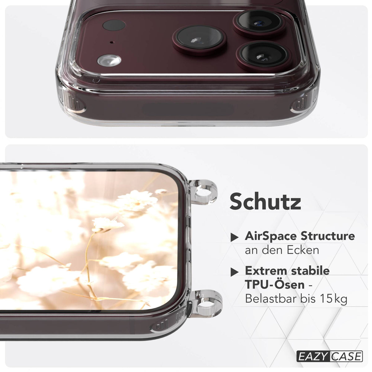 iPhone 18 Pro transparente Hülle + Kordel