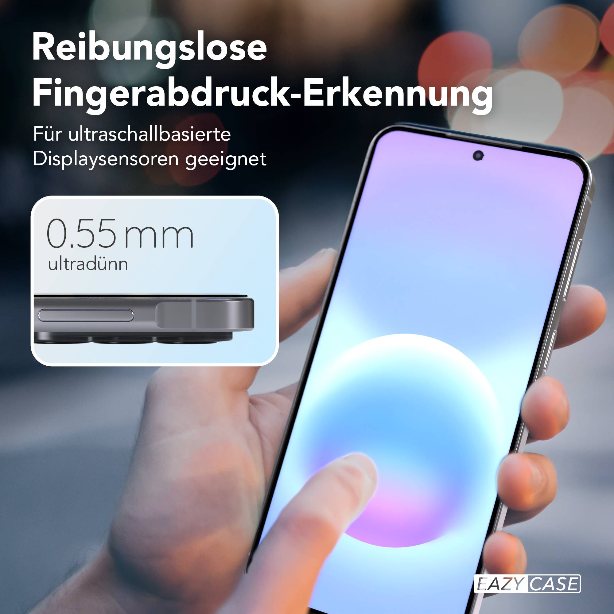 Samsung Galaxy A57 Schutzfolie Set mit Installationsrahmen und Kameraschutz