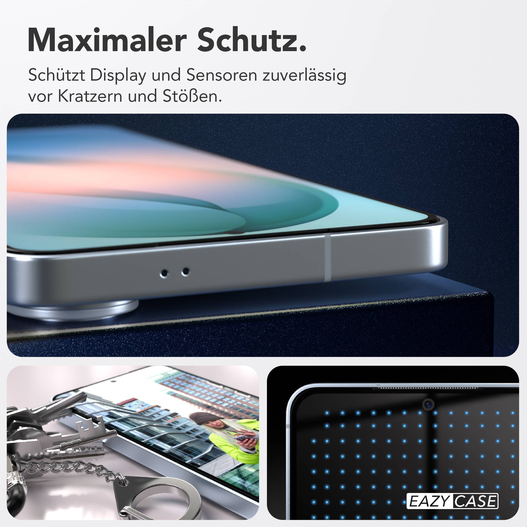 Samsung Galaxy S26 Schutzfolie 2er Set mit Installationsrahmen von EAZY CASE