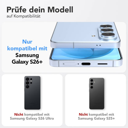 Samsung Galaxy S26 Plus Schutzfolie Set mit Installationsrahmen Glasfolie