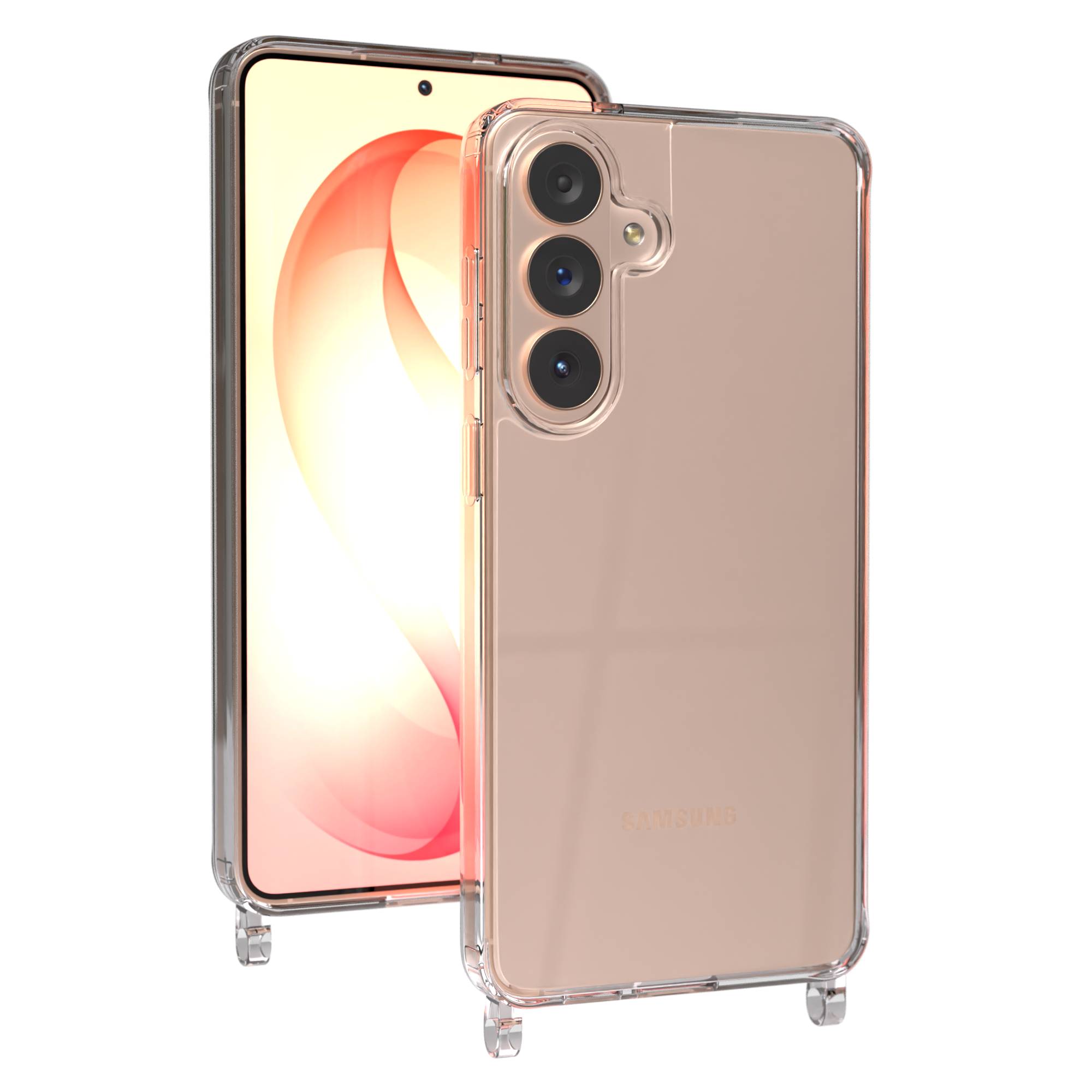Samsung Galaxy S26 Plus Handyhülle mit Befestigungsösen für Handyketten