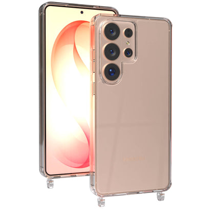 Samsung Galaxy S26 Ultra transparente Schutzhülle mit Befestigungsösen für Handyketten